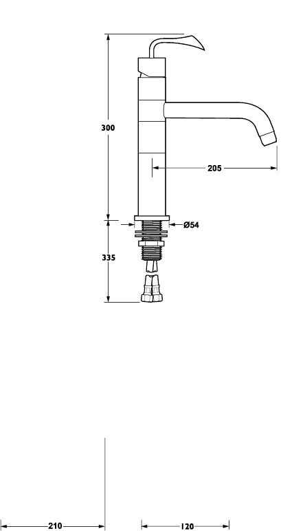 Energy Monoblock High Rise Sink Mixer additional image