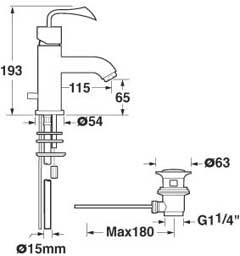 Mono Basin Mixer Tap. additional image