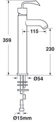 High Rise Mixer Tap. additional image