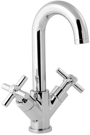 Mono Basin Mixer Tap With Swivel Spout And Pop Up Waste. additional image