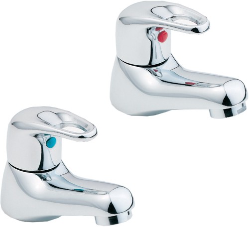 Basin Taps (Pair, Chrome). additional image