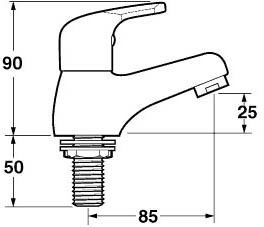 Bath Taps (Pair, Chrome). additional image