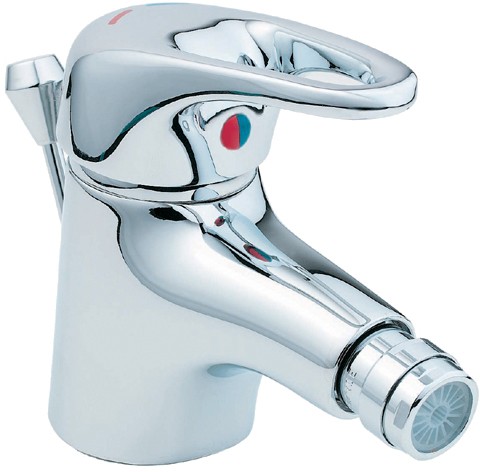 Mono Bidet Mixer Tap With Pop Up Waste (Chrome). additional image