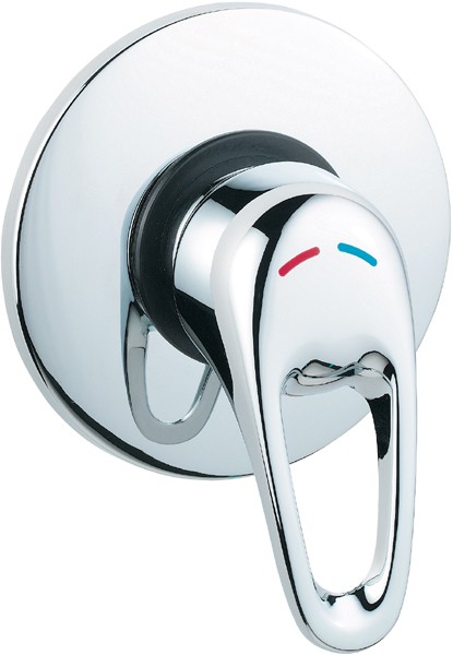 Manual Concealed Shower Valve (Chrome). additional image