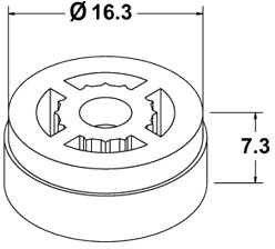 7L Flow Restrictor For Deva Anti-Vandal Shower Head. additional image