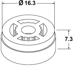 9L Flow Restrictor For Deva Anti-Vandal Shower Head. additional image