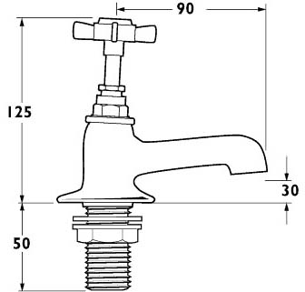 Basin Taps (Pair, Gold). additional image