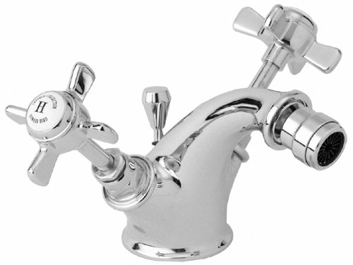 Mono Bidet Mixer Tap With Pop Up Waste (Chrome). additional image