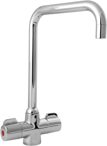 Ingot Mono Sink Mixer Tap With Swivel Spout (Chrome). additional image