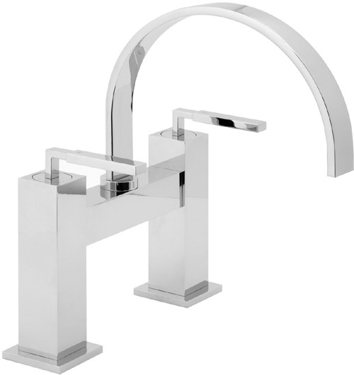 Bath Filler Tap With Swivel Spout (Chrome). additional image