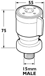 Two Mode Fixed Body Jet (Chrome). additional image