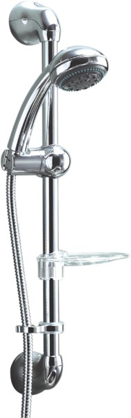 Riser Rail Kit With Multi Function Handset & Hose (Chrome). additional image