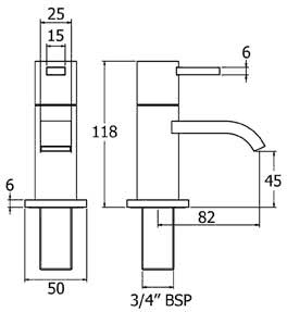 Bath Taps (Pair, Chrome). additional image