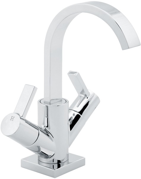 Mono Basin Mixer Tap With Swivel Spout & Pop Up Waste (Chrome). additional image