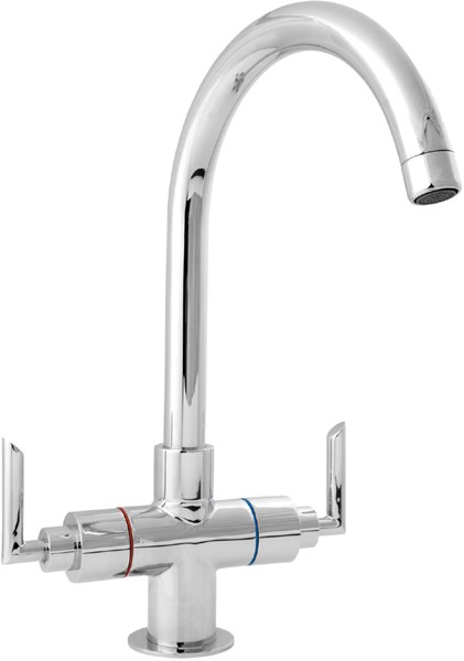 Mono Sink Mixer Tap With Swivel Spout (Chrome). additional image