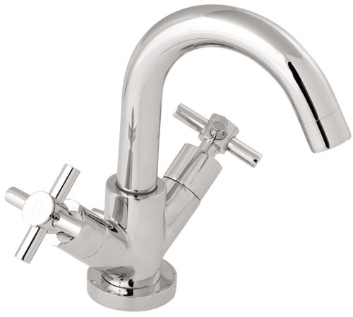 Mono Basin Mixer Tap With Swivel Spout And Pop Up Waste. additional image