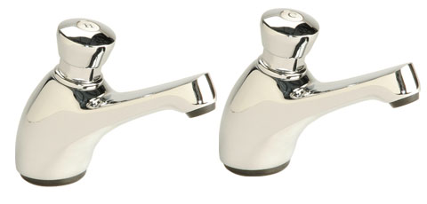 Preset Non-Concussive Basin Taps (pair). additional image