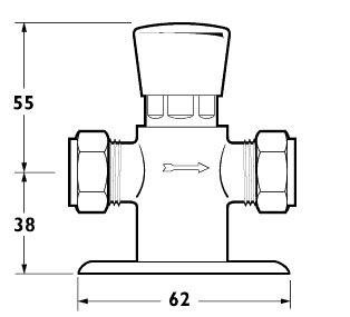 Preset Exposed Non-Concussive Shower Valve. additional image