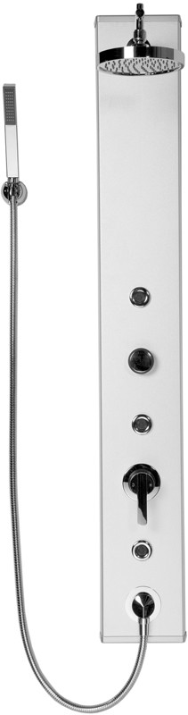 Manual 3 Jet Aluminium Shower Panel. additional image