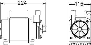 1.4 Bar Single Automatic Shower Pump With Hoses. additional image