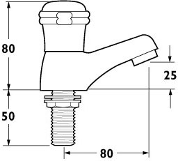 Basin Taps (Pair, Chrome). additional image