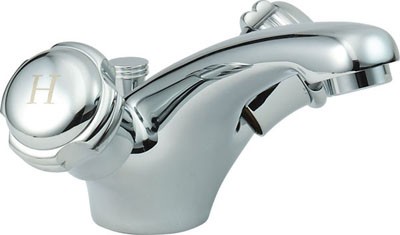 Mono Basin Mixer Tap With Pop Up Waste (Chrome). additional image