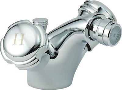 Mono Bidet Mixer Tap With Pop Up Waste (Chrome). additional image