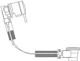 Freeflow Bath Filler With Pop Up Waste & Overflow (Chrome) additional image