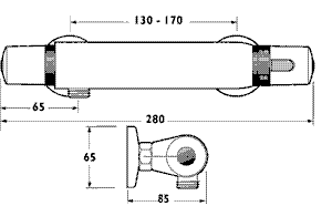 Apex Thermostatic Shower Valve. additional image