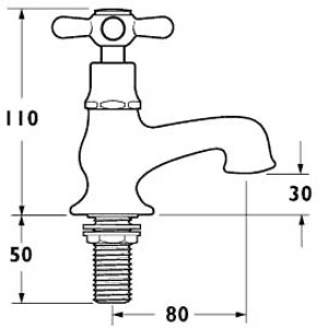 Bath Tap Pack 1 (Chrome). additional image