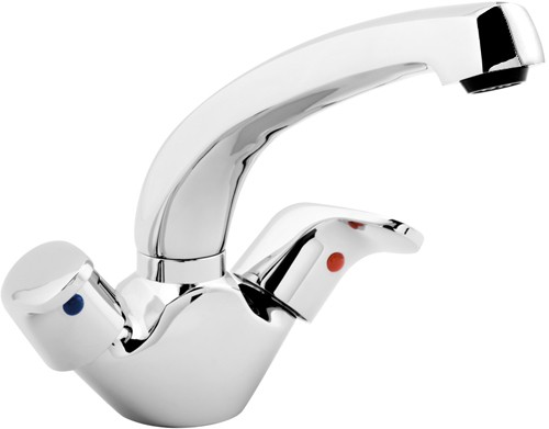 Dual Flow Kitchen Tap With Swivel Spout (Chrome). additional image