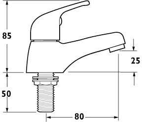 Basin Taps (Pair, Chrome). additional image