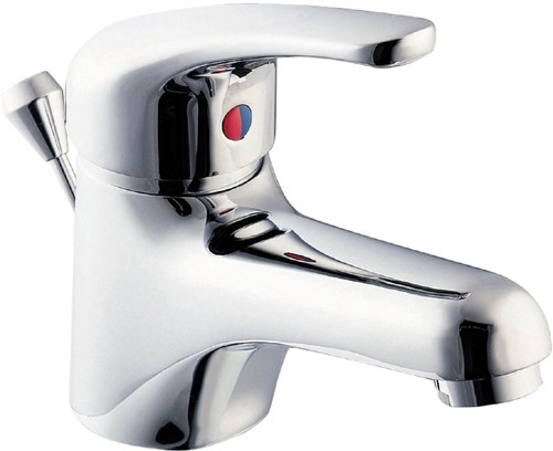 Mono Basin Mixer Tap With Pop Up Waste (Chrome). additional image