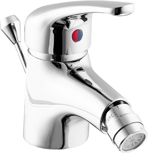 Mono Bidet Mixer Tap With Pop Up Waste (Chrome). additional image