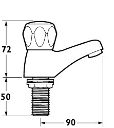 Water Saving Basin Taps (pair). additional image