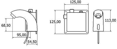 Electronic Basin Sensor Tap (Battery Or Mains Powered). additional image