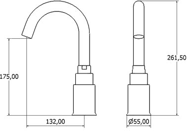 Electronic Basin Sensor Tap (Battery Or Mains Powered). additional image