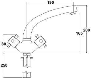 Dual Flow Kitchen Tap With Swivel Spout. additional image