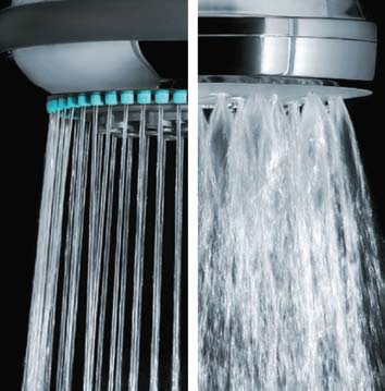 Awatea High Rise Adjustable Wall Mounted Shower Head. additional image