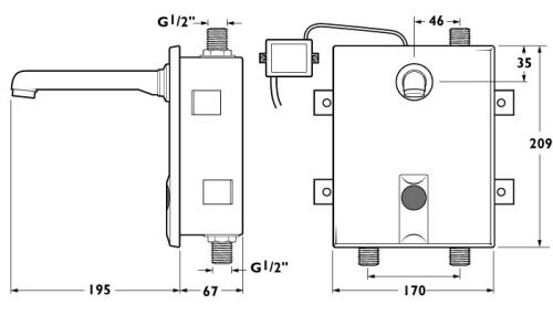 Speedy Electronic Sensor Tap (Mains  powered) additional image