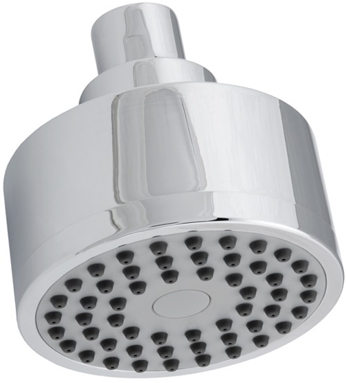 Single Mode Shower Head With Swivel Joint (Chrome). additional image