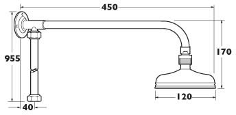 Fixed Rigid Riser (Chrome). additional image