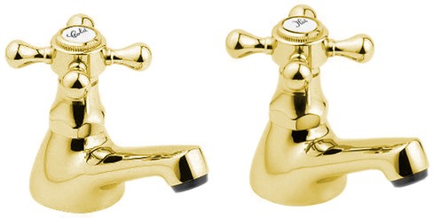 Basin Taps (Pair, Gold). additional image