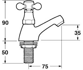 Basin Taps (Pair, Gold). additional image