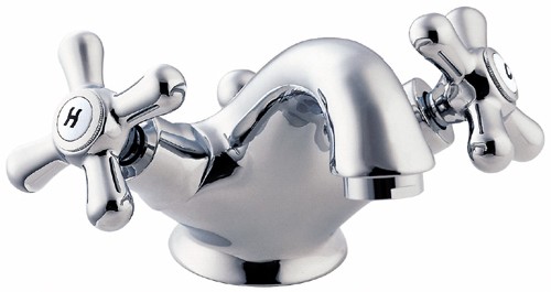 Mono Basin Mixer Tap With Pop Up Waste (Chrome). additional image