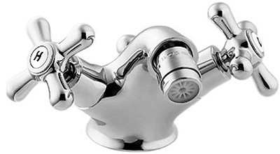 Mono Bidet Mixer Tap With Pop Up Waste (Chrome). additional image