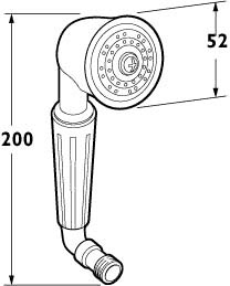 VIC065-501 Victorian Handset (Gold). additional image