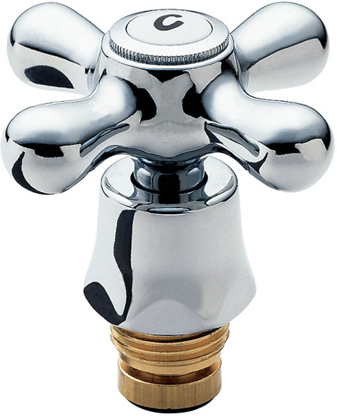 Conversion Tap Heads Kit With Pair Of Chrome Handles. BS5412. additional image