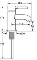 Single Hole Bath Filler Tap. additional image