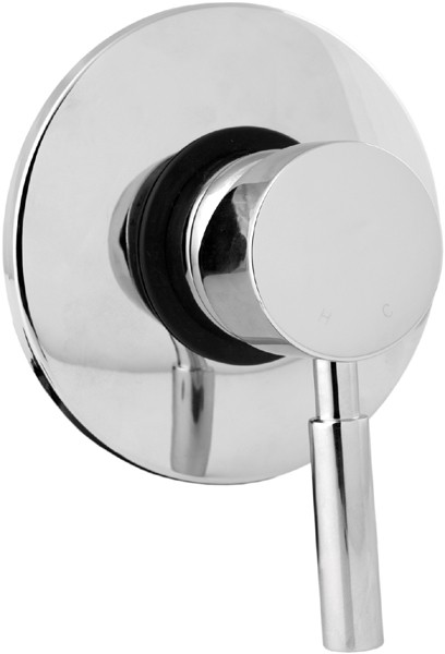 Modern Manual Concealed Shower Valve (Chrome). additional image